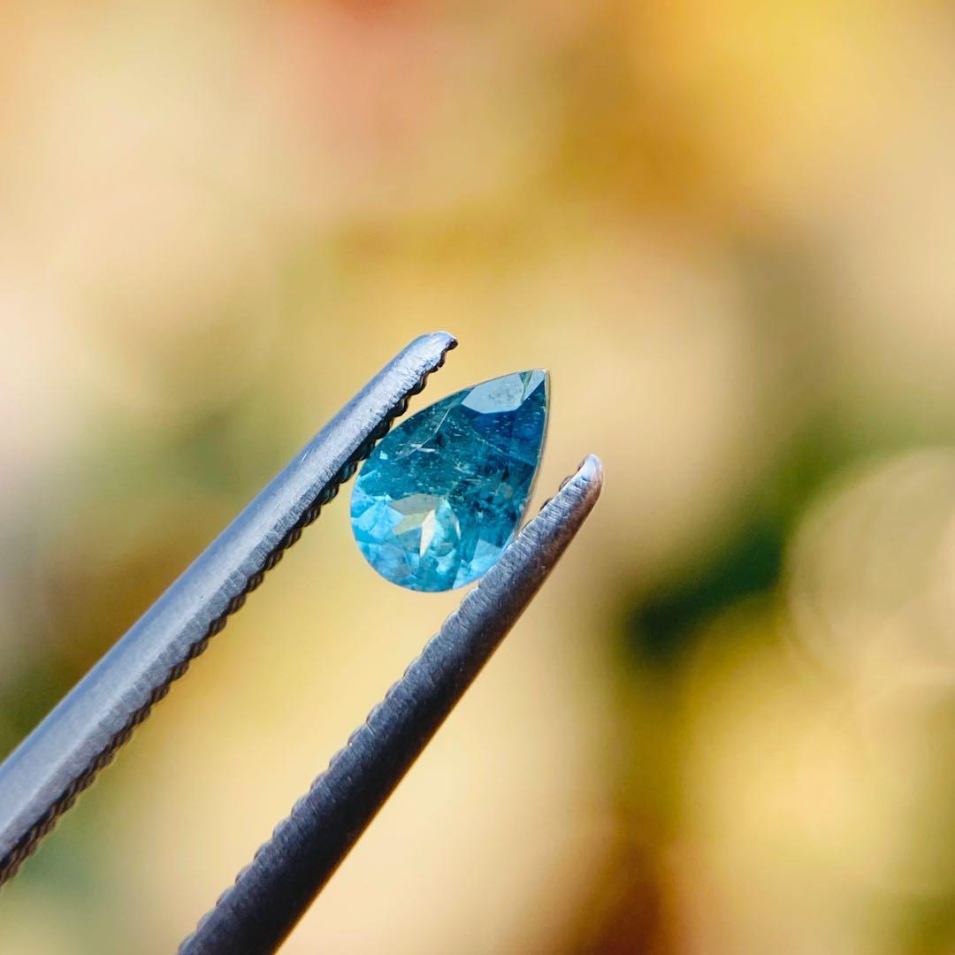天然石　ブルーコーネルピン　ブルーグリーンコーネルピン　天然石リング