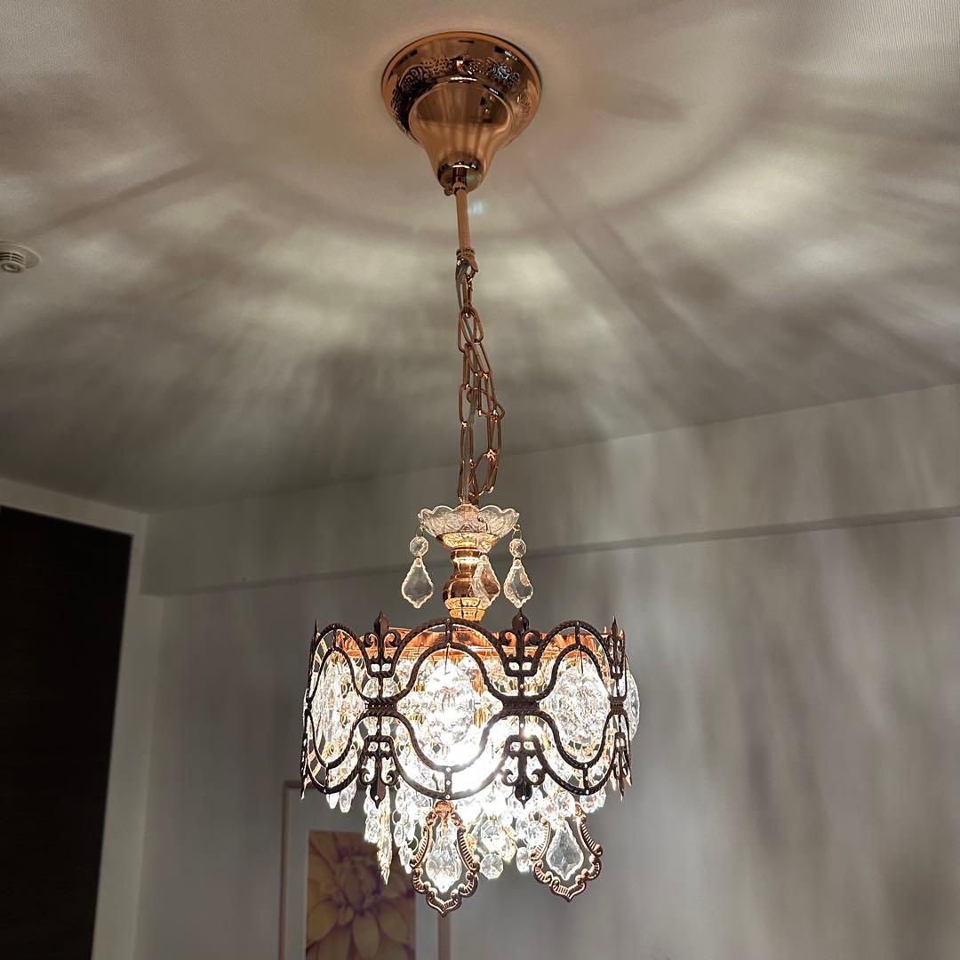 ルュシエンヌ　1灯 ミニシャンデリア　クリスタル