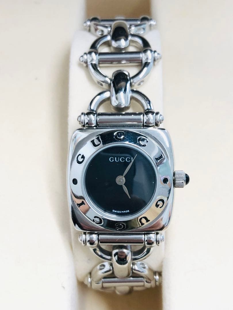 極美品！ グッチ GUCCI 6400L 腕時計 シルバー 箱付き