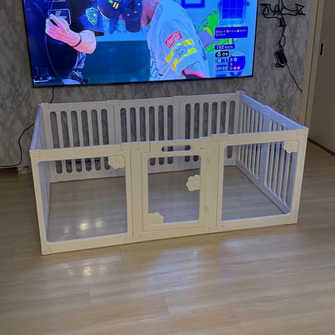 ホワイトペットサークル 150cm x 100cm