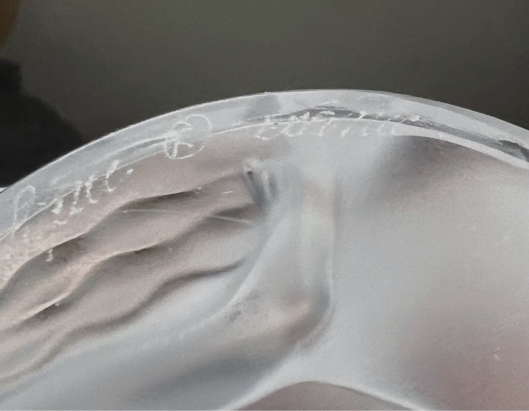 OLD LALIQUE フロストクリスタル女性像と白鳥