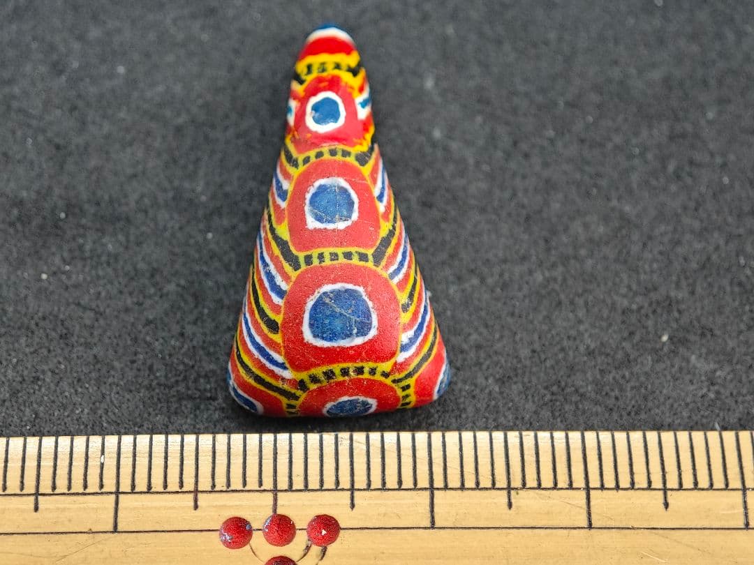 アフリカモーリタニア製とんぼ玉オールドキファ美品（oldkifa-b）