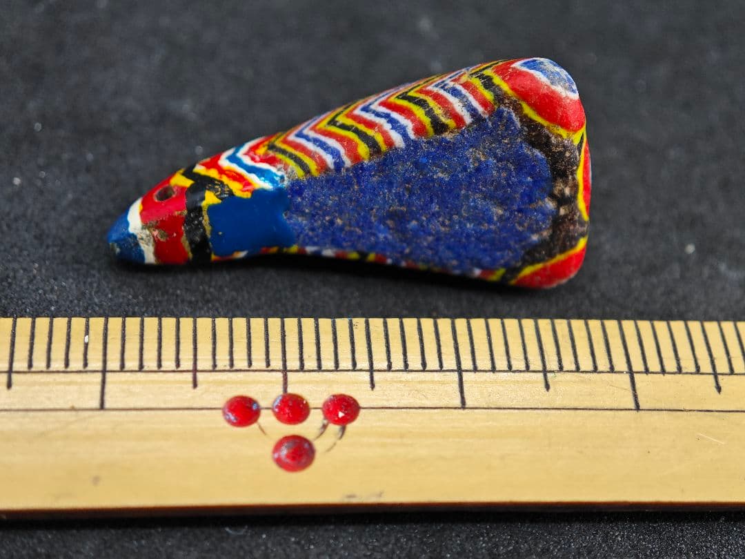 アフリカモーリタニア製とんぼ玉オールドキファ美品（oldkifa-b）