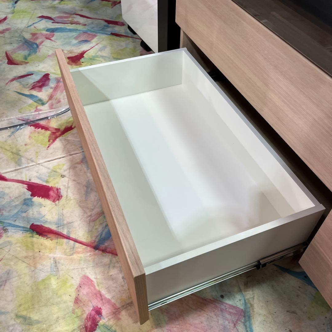 【パモウナ】◇テレビ台◆テレビボード◇フルスライドレール◆２段引き出し