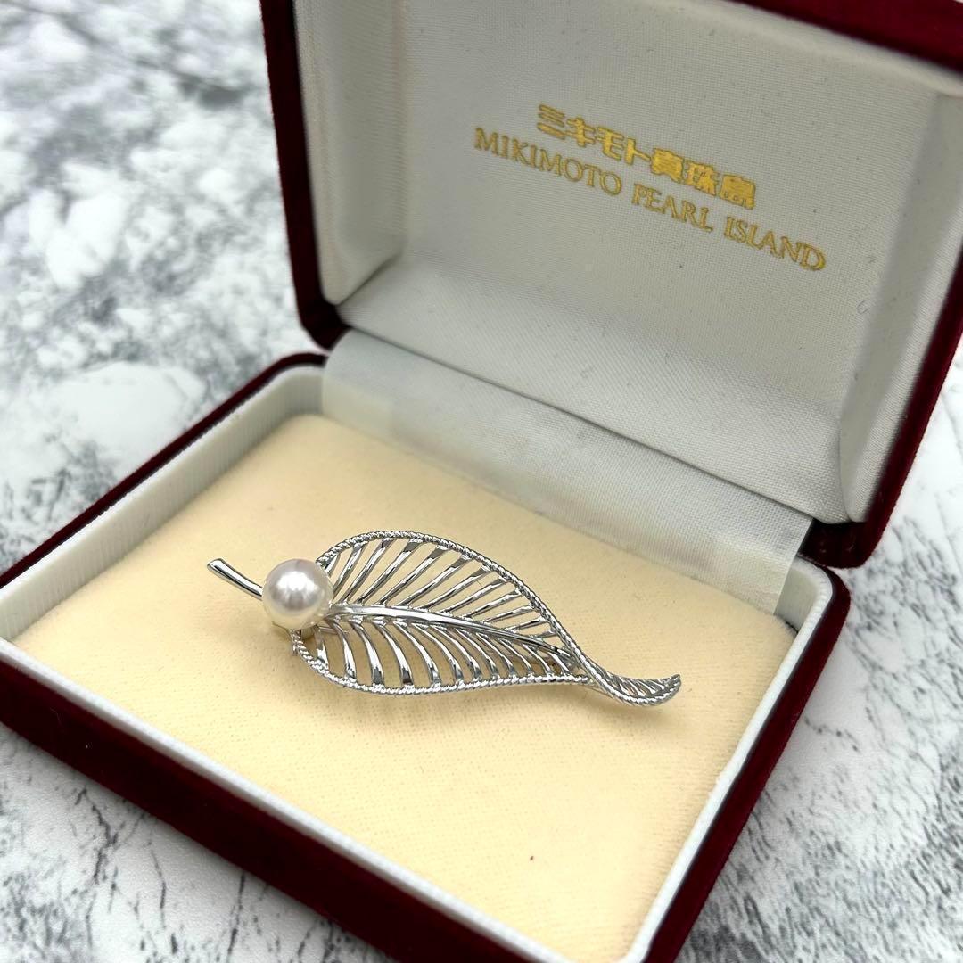 新品 未使用品✨ ミキモト ブローチ　本真珠　パール　大粒　7.3mm