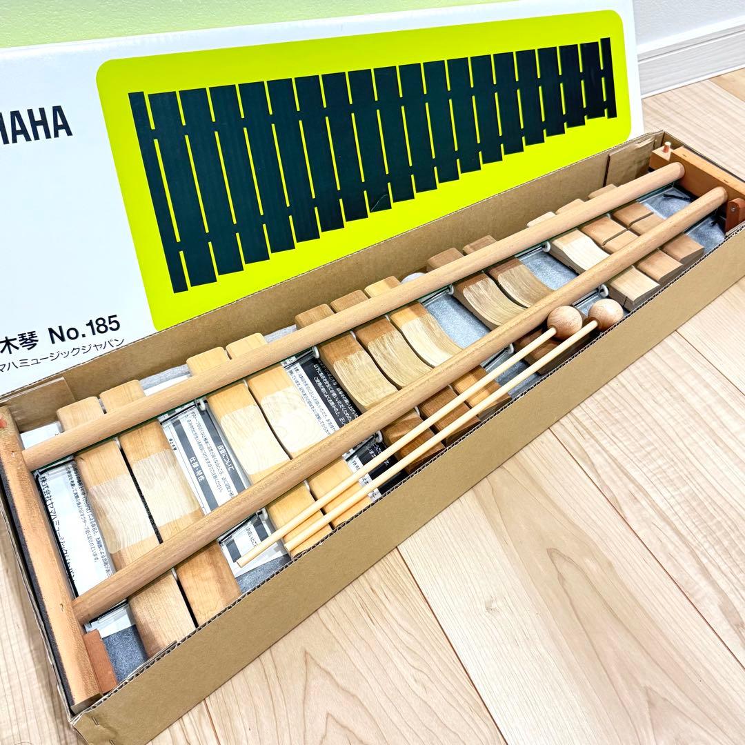 【ほぼ未使用】　YAMAHA 卓上木琴　No.185 シロフォン　30音