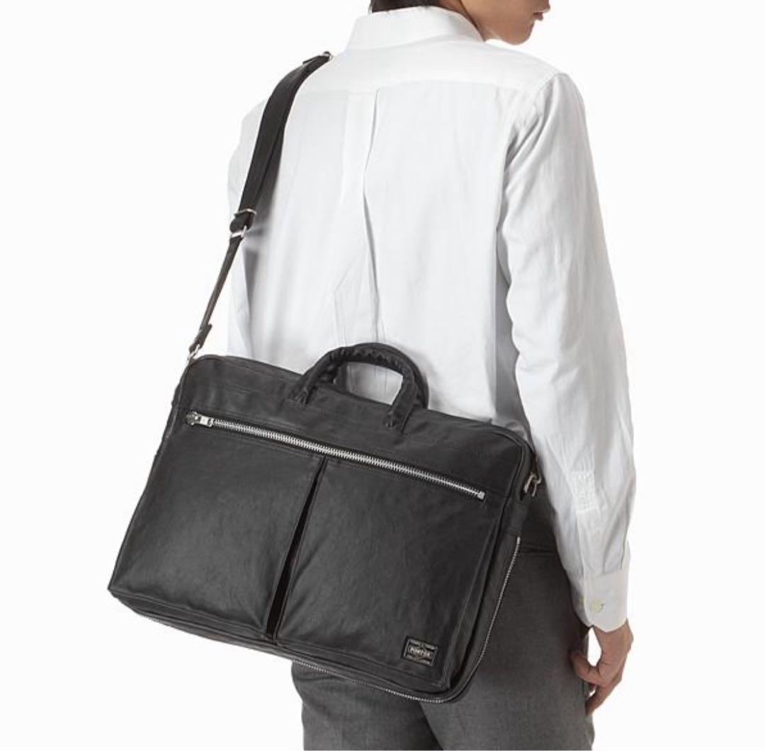 美品　PORTER ポーター フリースタイル 2WAYブリーフケース ブラック