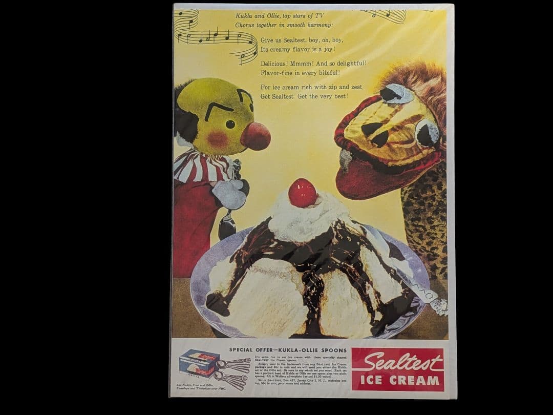 【レア】1950年代〜1970年代のアメリカのヴィンテージ広告ミニポスター4種