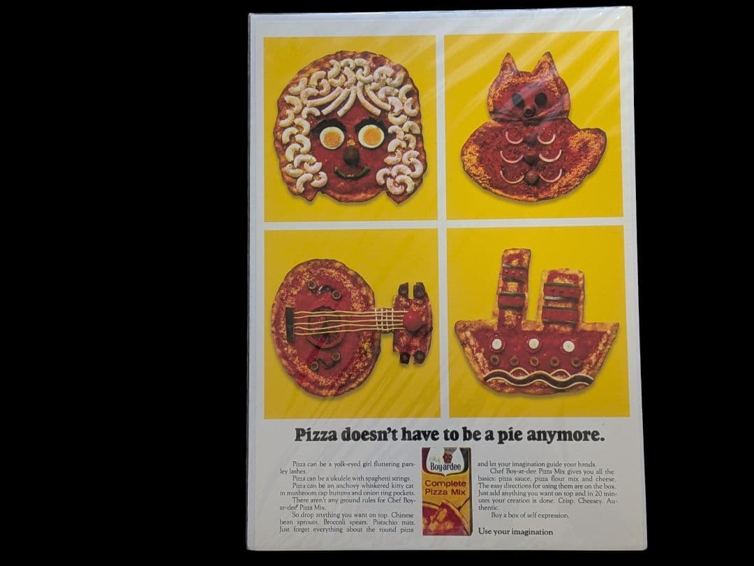 【レア】1950年代〜1970年代のアメリカのヴィンテージ広告ミニポスター4種