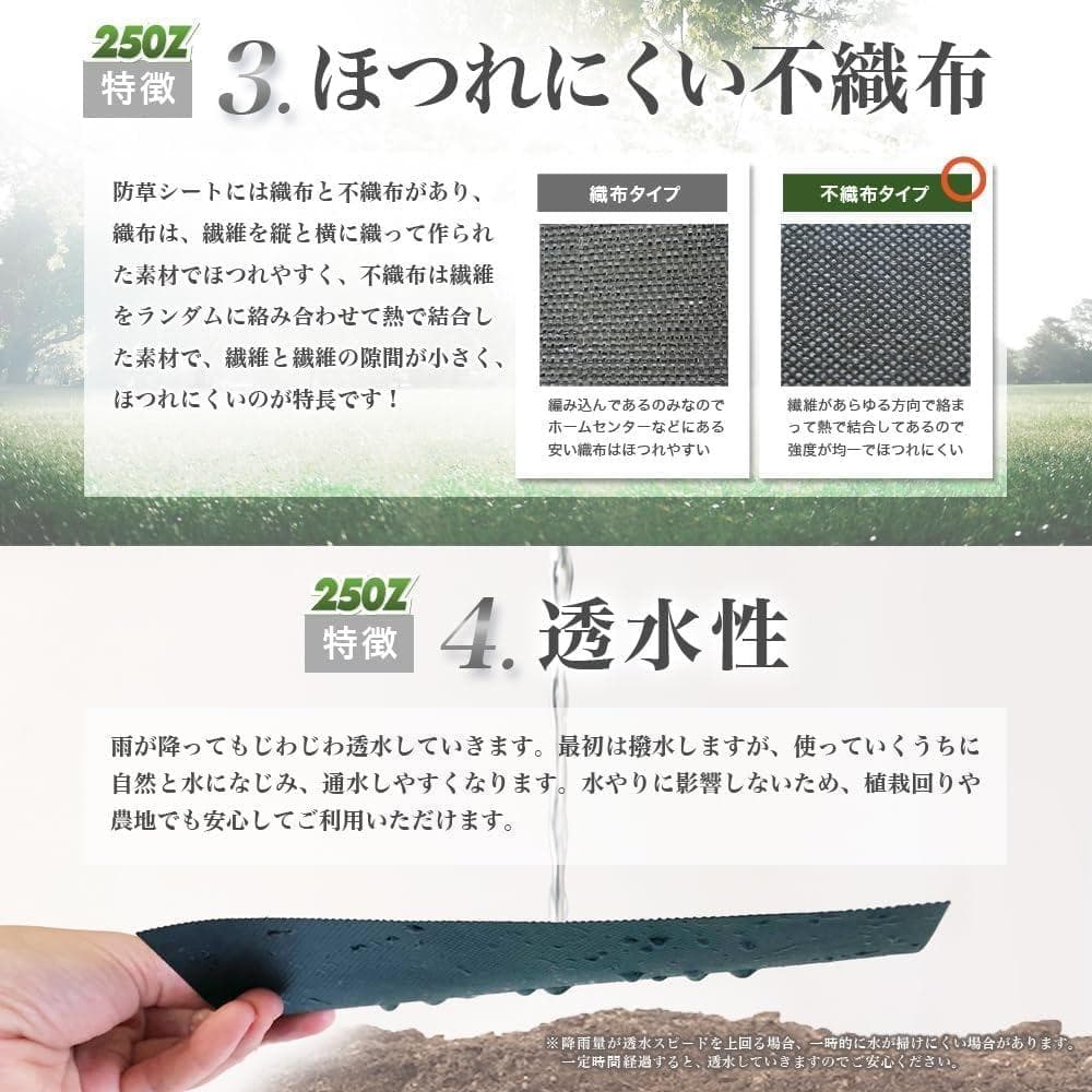 [S143-95] 防草シート 250Z 1m×50m 新品