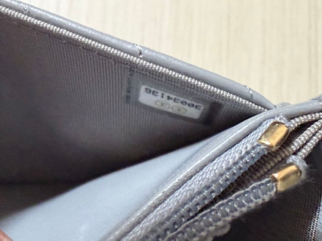 ム*ま様 CHANEL シャネル　グレー　チェーンウォレット　シェブロン　ゴール