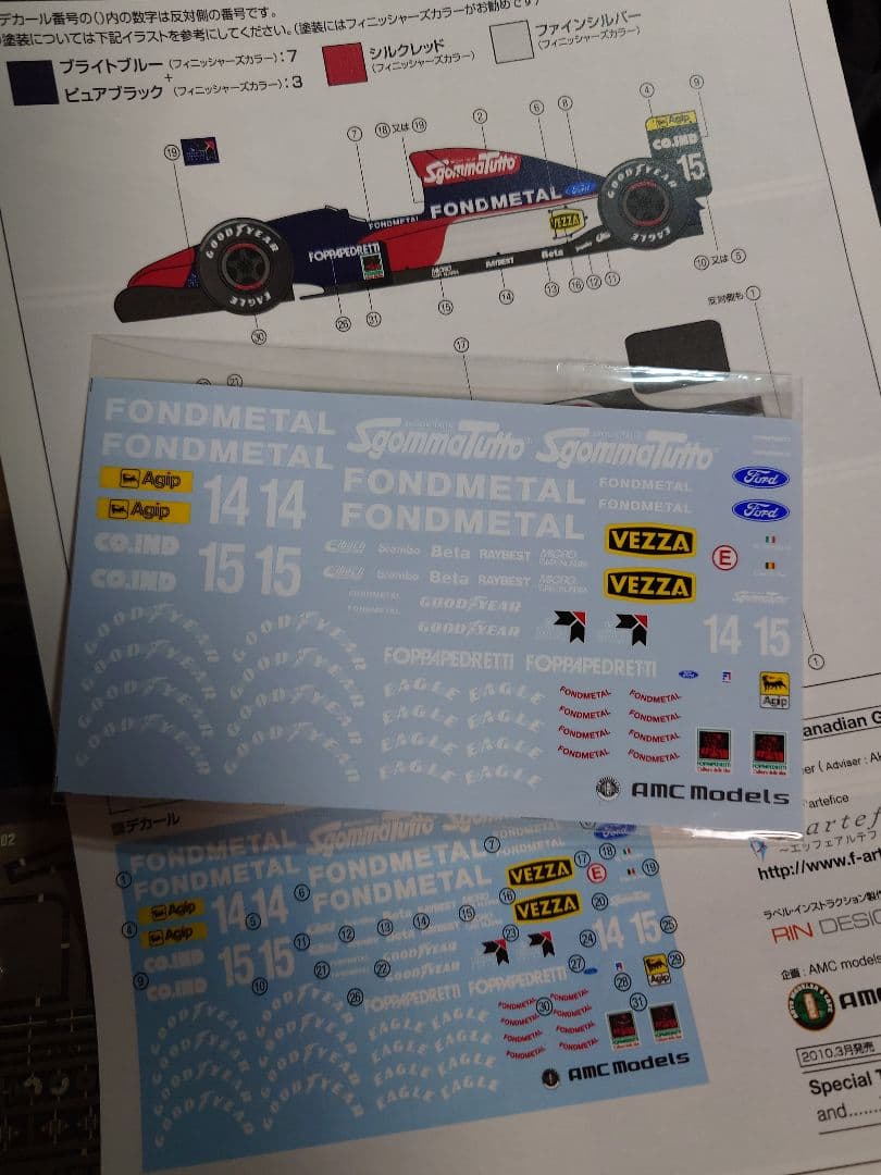 AMC 1/20 フォンドメタル GR02 1992年 ガレージキット