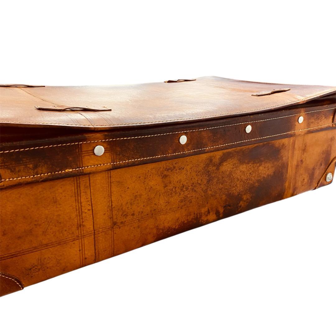 特大　レザー　本革トランクケース　トランクバッグ　ビンテージ　75cm×45cm