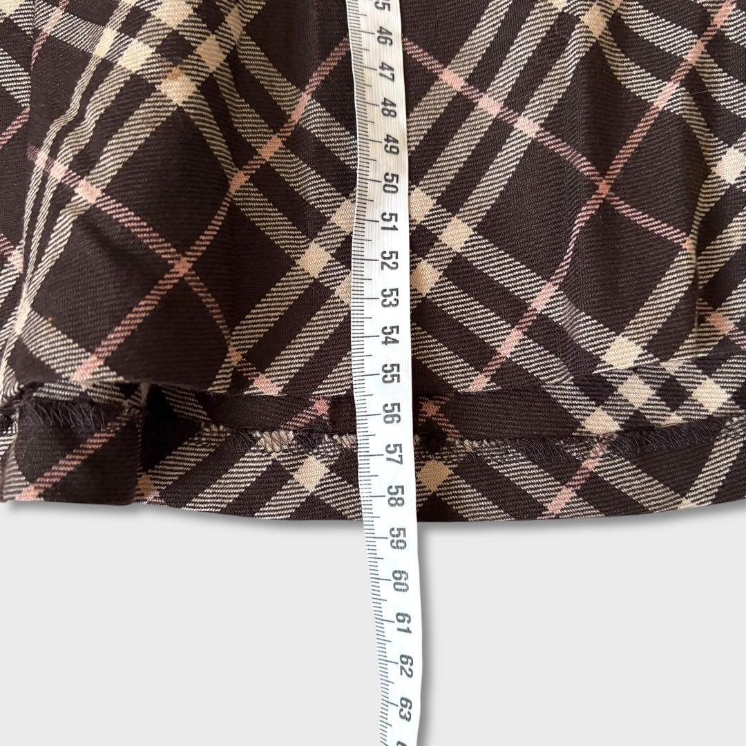 美品 BURBERRYBLUELABELノバチェック マーメイドスカートy2k