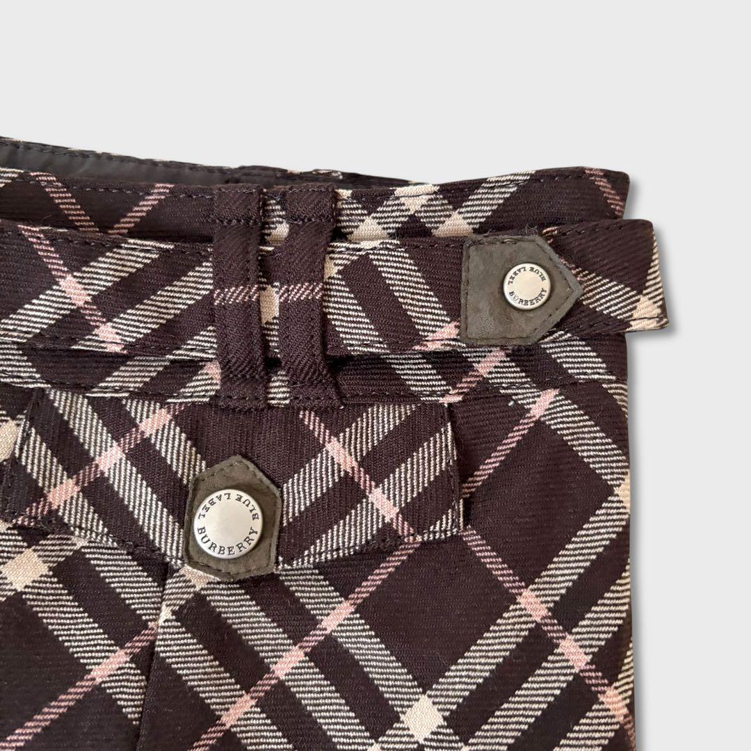 美品 BURBERRYBLUELABELノバチェック マーメイドスカートy2k