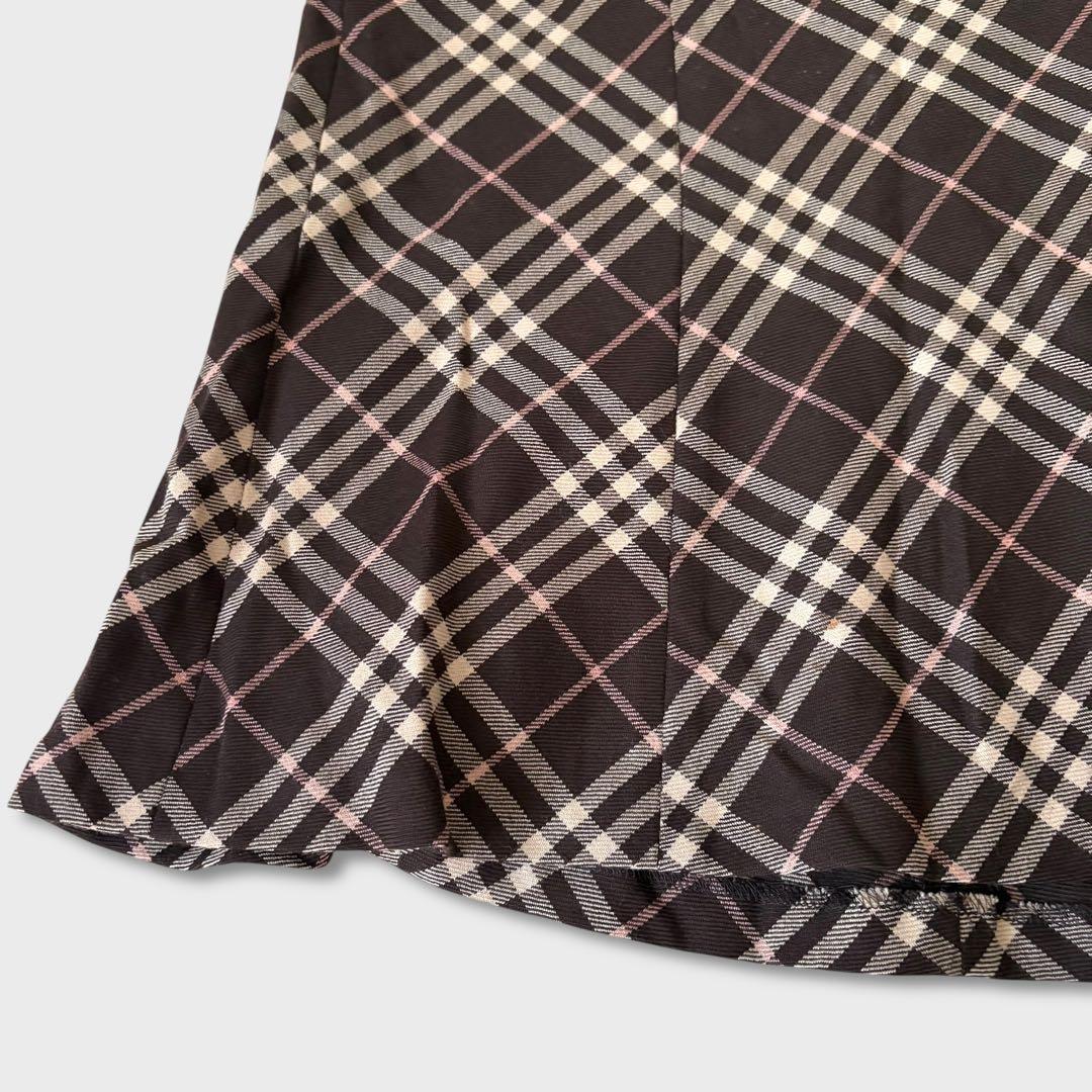 美品 BURBERRYBLUELABELノバチェック マーメイドスカートy2k