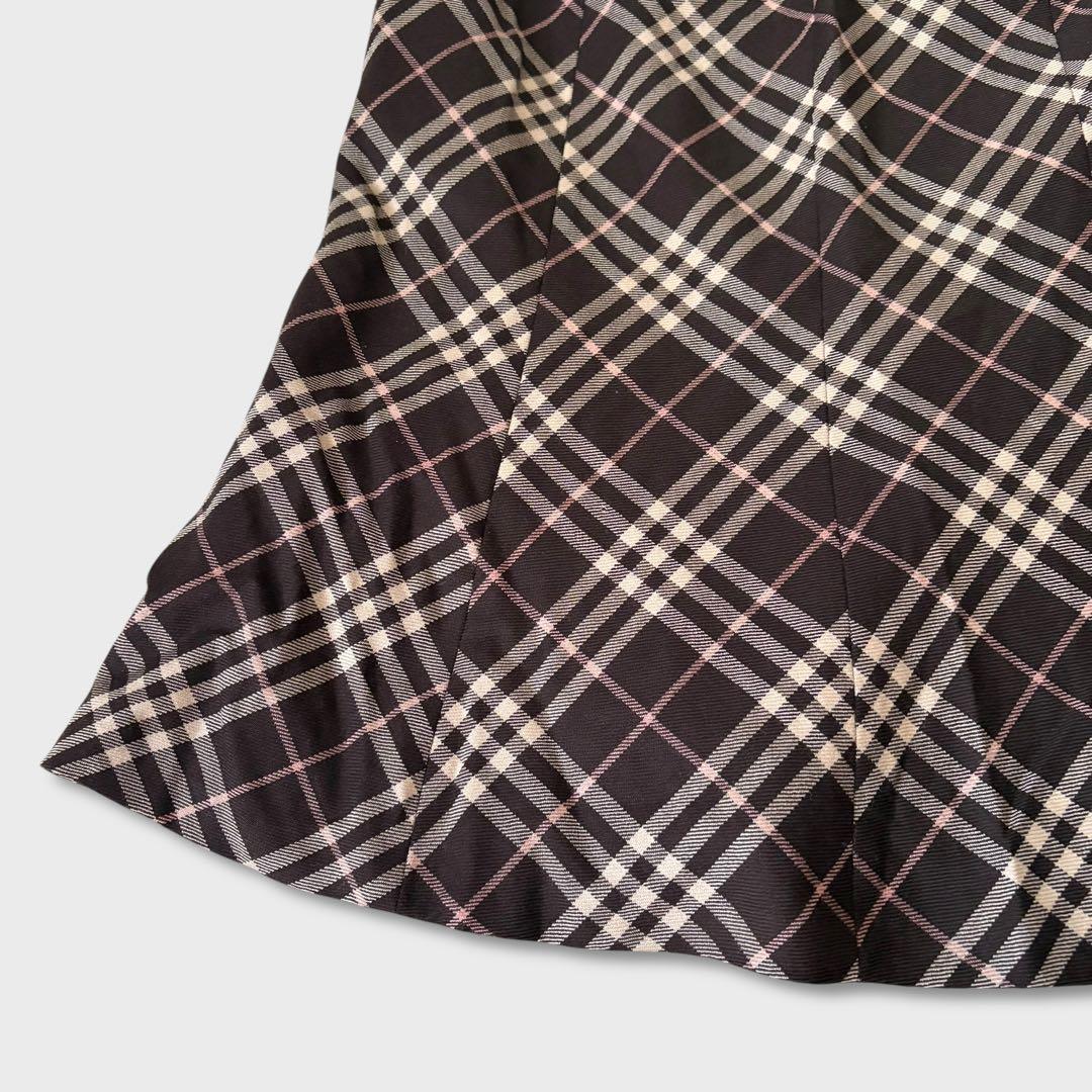美品 BURBERRYBLUELABELノバチェック マーメイドスカートy2k