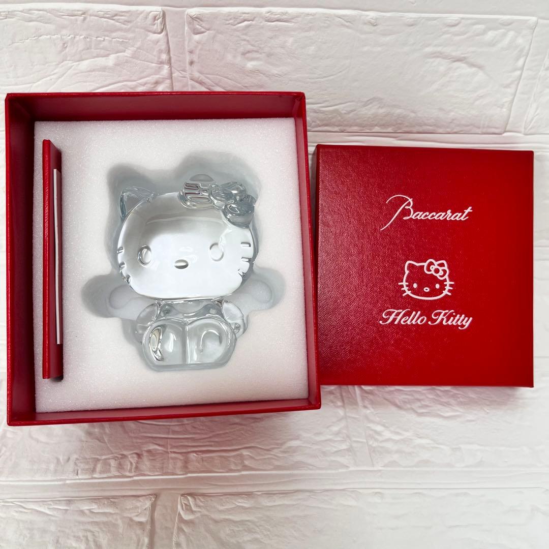 【人気✨未使用】Baccarat ハローキティ　クリスタルフィギュア　限定品