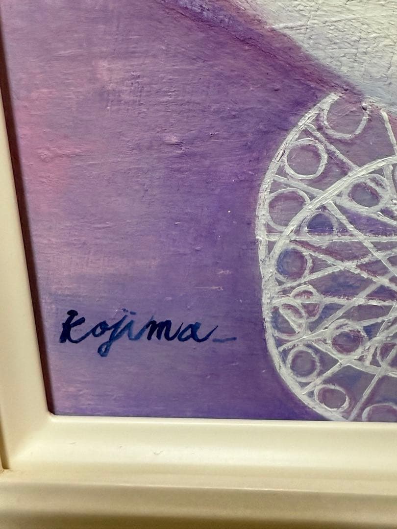 花の車　小嶋智美　油彩画　0204