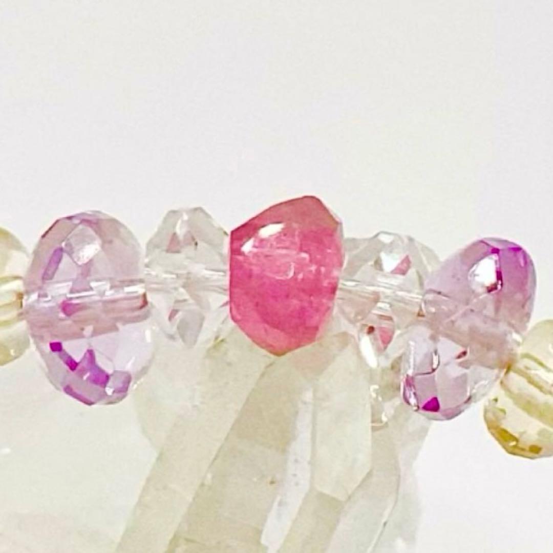 天然石★ブレスレット ストロベリークォーツ ♪ 373