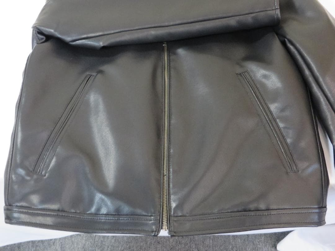 ナノユニバース　レザージャケット　シングルライダース送料込み　Lサイズ