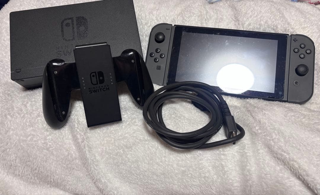 ラ*沢様 Nintendo Switch 本体 グレー ドック付き