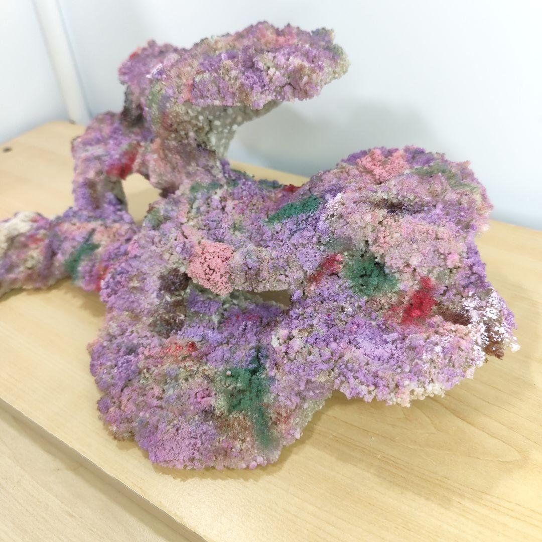 【光る新商品】アク抜き不要 人工ライブロック 60cm海水水槽用 レプリカ 蛍光