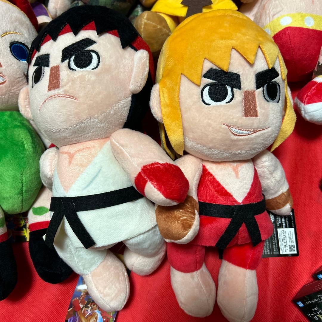 ラウンドワン限定 ストリートファイターⅡ　ぬいぐるみ 9種セミコンプリートセット