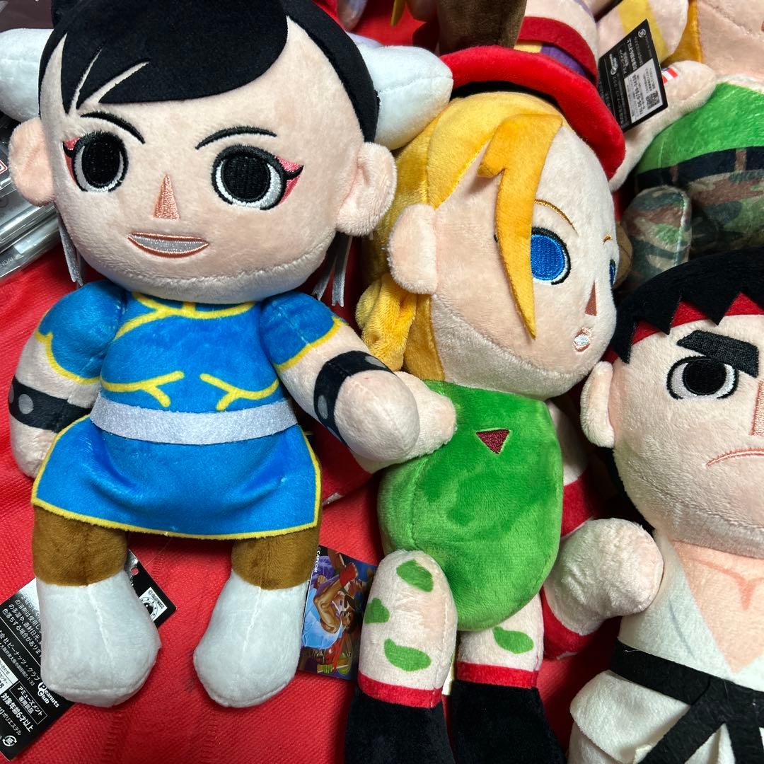 ラウンドワン限定 ストリートファイターⅡ　ぬいぐるみ 9種セミコンプリートセット