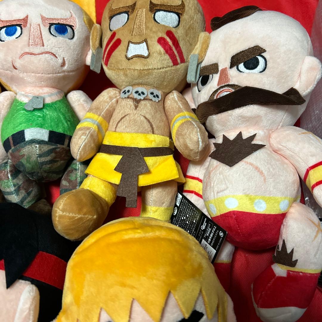 ラウンドワン限定 ストリートファイターⅡ　ぬいぐるみ 9種セミコンプリートセット