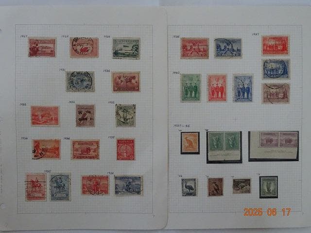 オーストラリア 使用済み切手 コレクション(一部未使用あり)