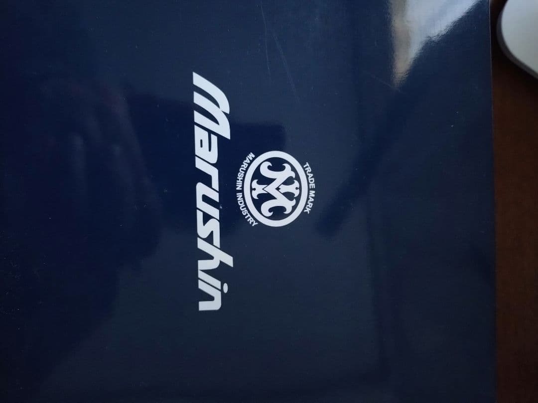 マルシン　m586 4インチ　WディープブラックABS　モデルガン木製グリップ