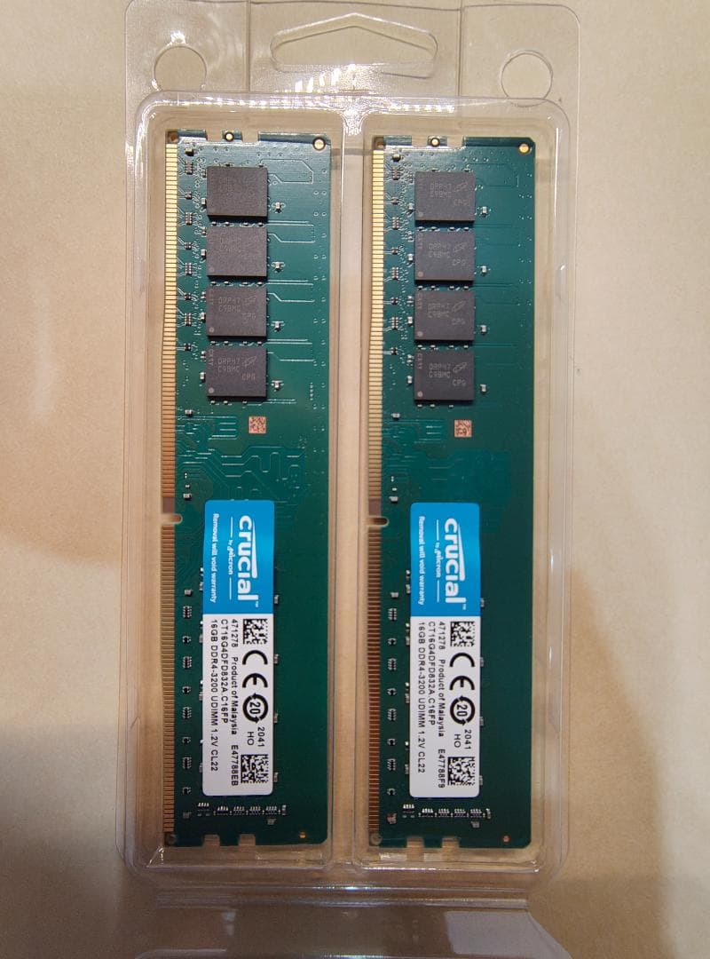 AMD Ryzen 7 5800X3D DDR4 32GB(16GB×2)セット