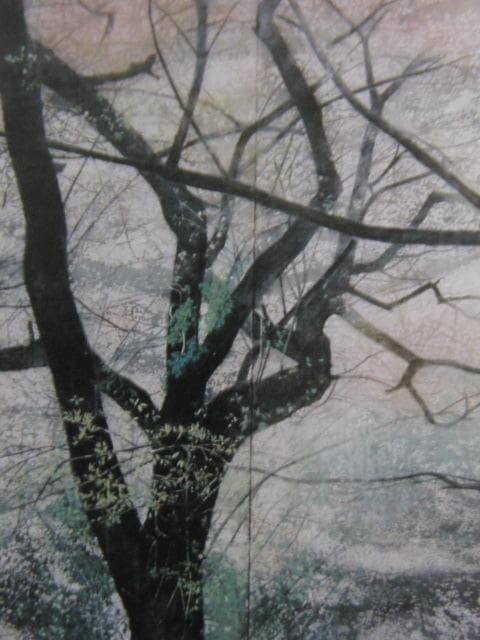 梅原幸雄、【花筏】、希少な額装用画集より、新品額装付