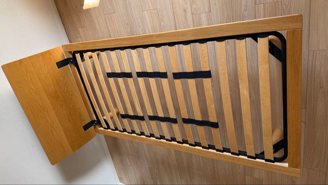 【misima25】無印良品木製シングルベッドフレーム ヘッドボード付