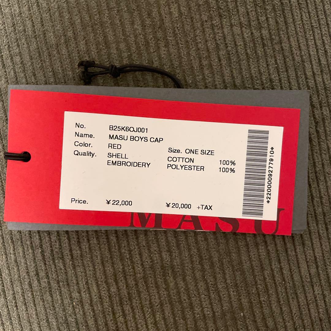 MASU BOYS CAP レッド