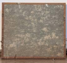 【真作】絵画　田所幸一　油彩0号　パリの屋根　1977年作 モダン構成　X166