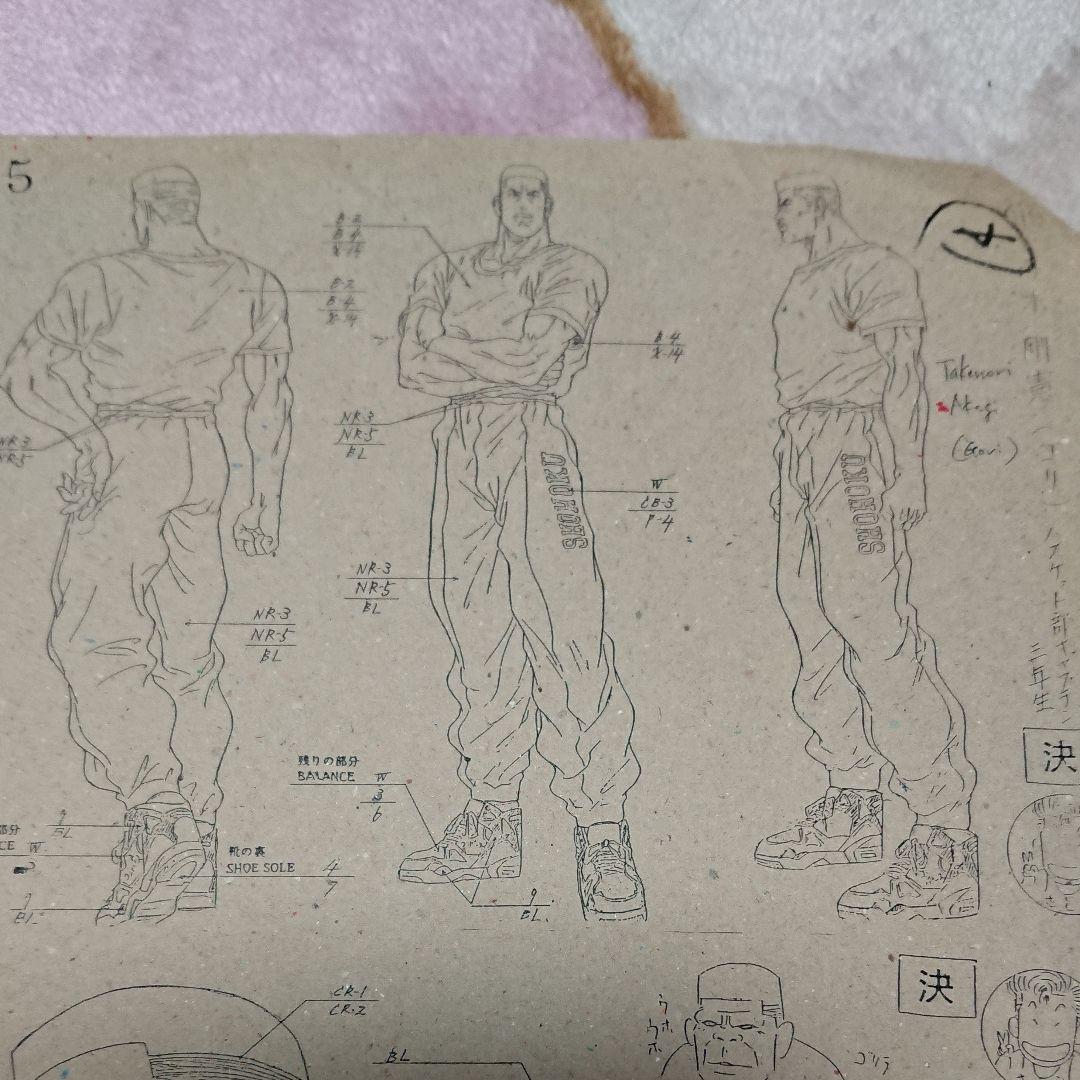 スラムダンク・赤木「セル画・原画の下書き」