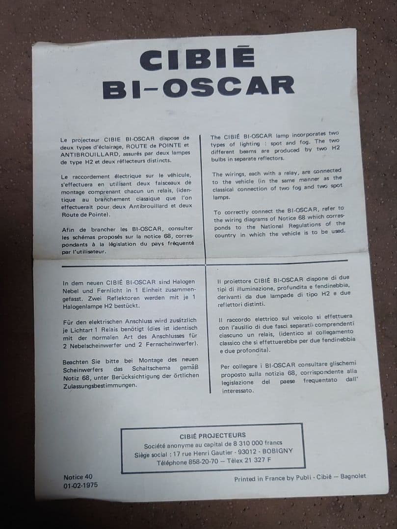 sada！シビエ ダブル反射　z1 z2 fxバイオスカー　ヘッドライト