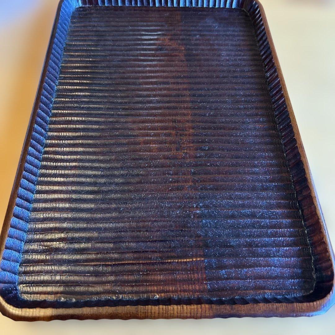 我谷盆 木と漆の匠 彩 盆 新品