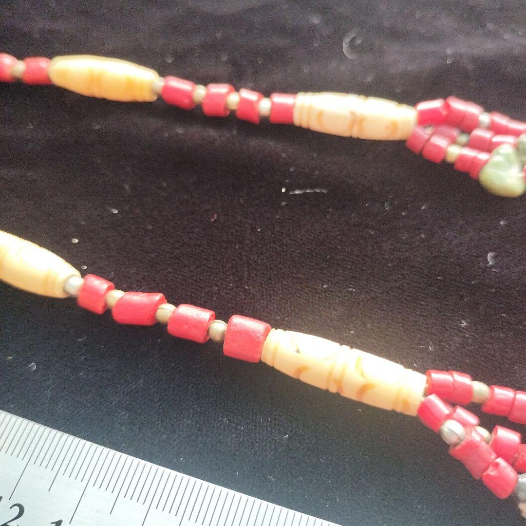 ヴィンテージ チベット風マルチストランドネックレス（25年以上前）