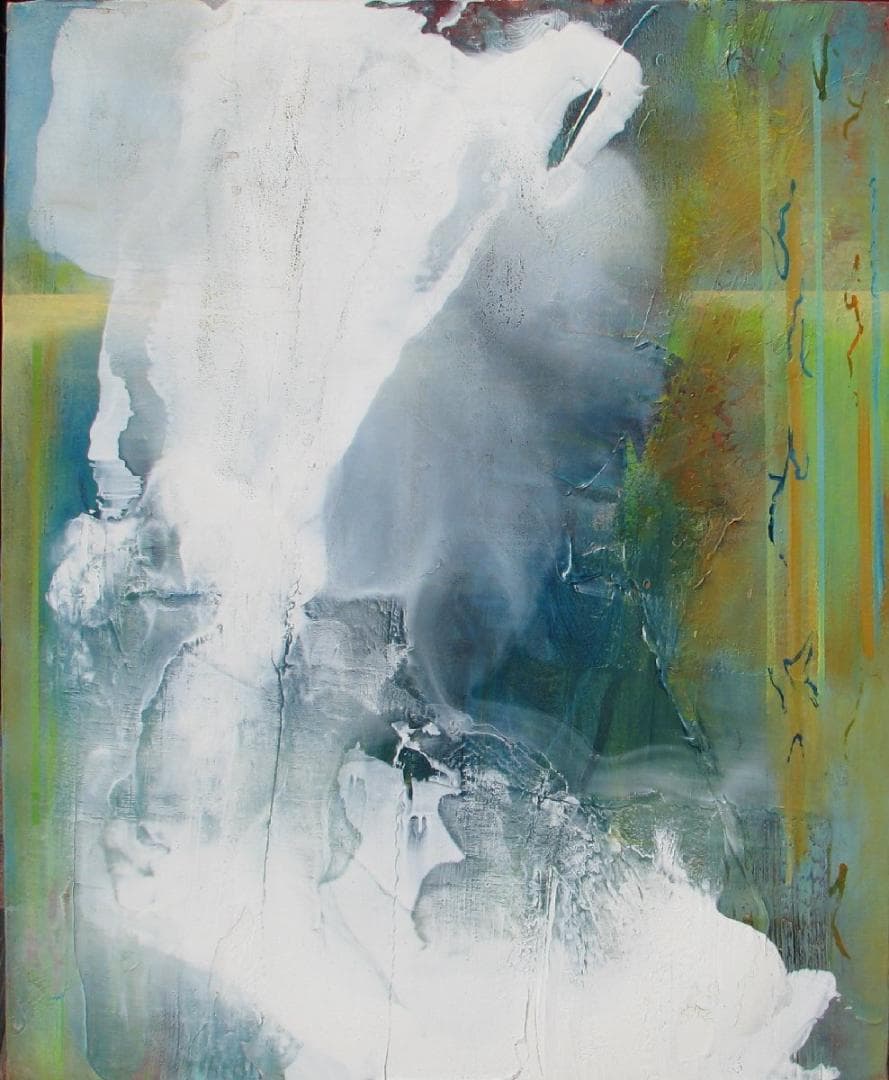 年内特価☆大澤哲郎「untitled to-387」F15号、作者世界観満載