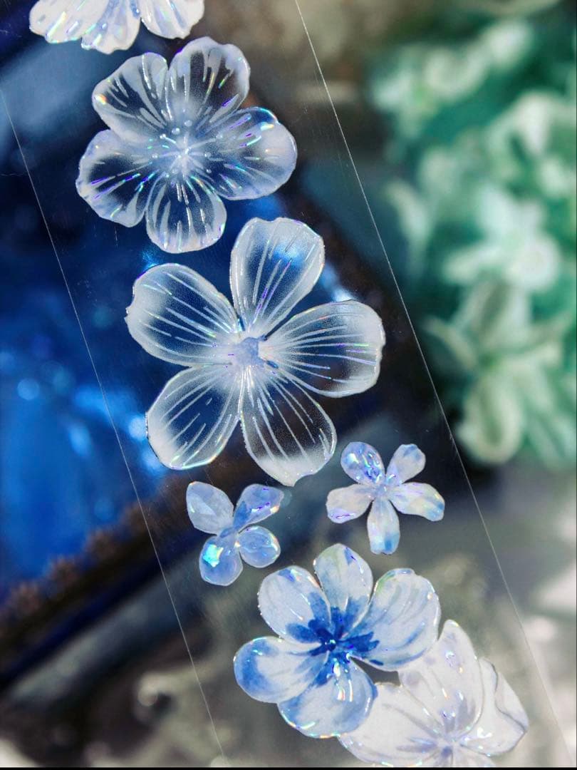 TimeGrid《蓝雾花屿》海外マスキングテープ　マステ 【2451】