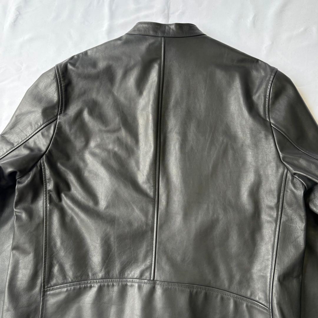 美品 theory セオリー シングルライダースジャケット 牛革 XXL