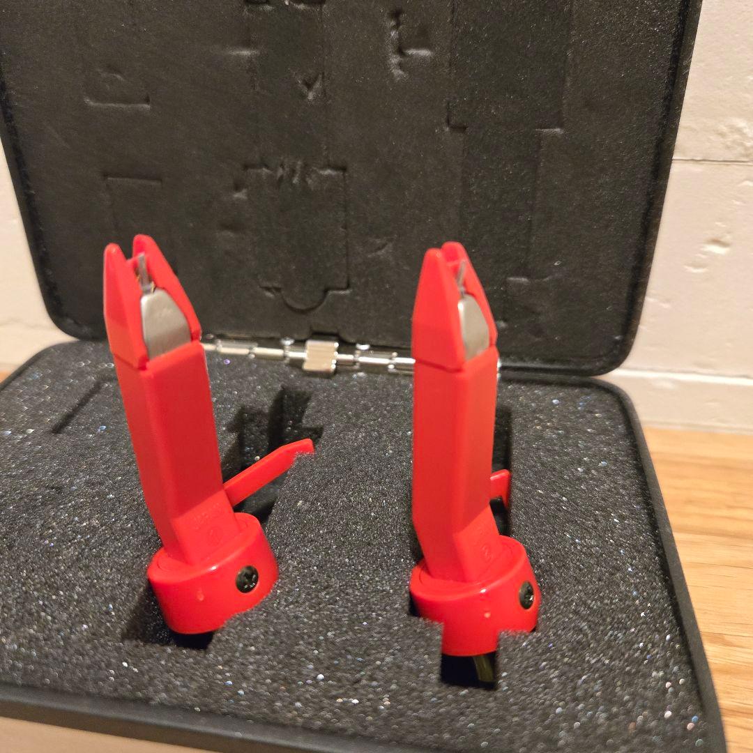 樽屋 01-M 赤針2本セット カートリッジ ケース付き