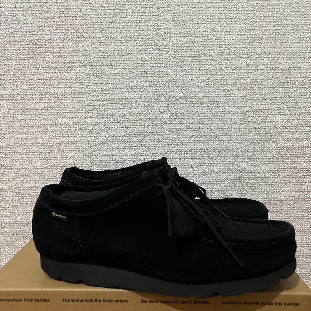 クラークス　ワラビー　黒スエード　ゴアテックス