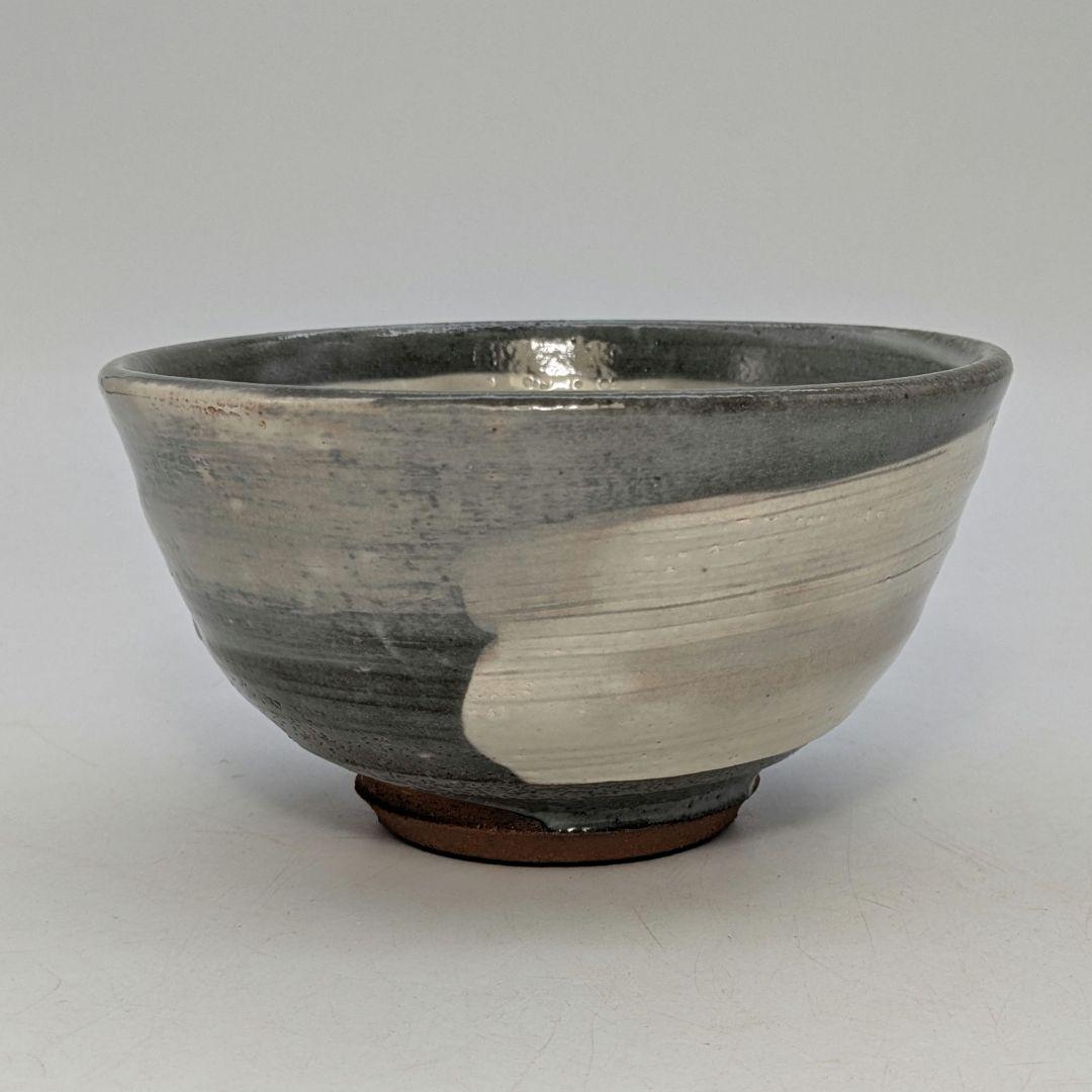 三浦竹軒 京焼 刷毛目茶盌 共箱共布 抹茶碗 抹茶茶碗 茶道具 茶器 清水焼