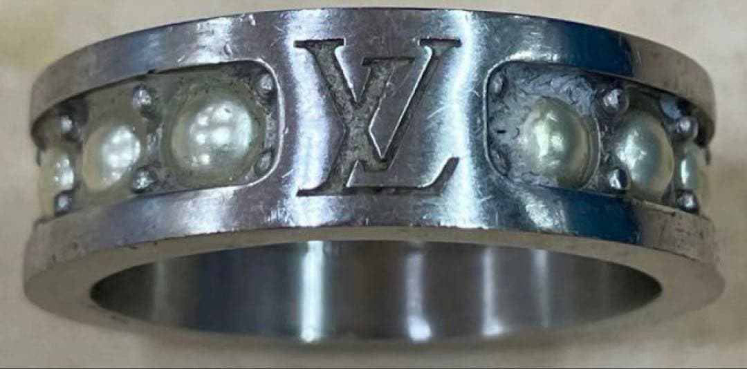 格安！送料無料LOUIS VUITTONパール装飾リング　ルイヴィトン国内正規