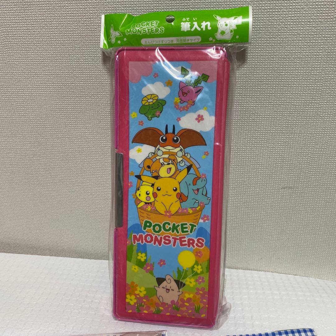ポケットモンスター 文房具セット　筆箱　お道具箱　巾着　初期　平成レトロ　当時物