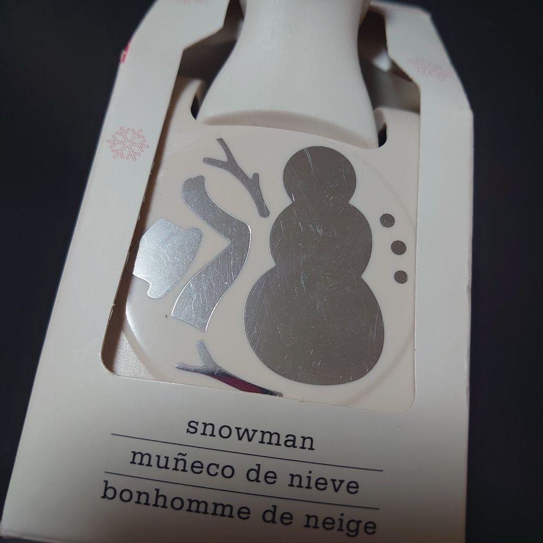 マーサスチュワート　man　雪だるま　新品　ビッグパンチ スノーマン